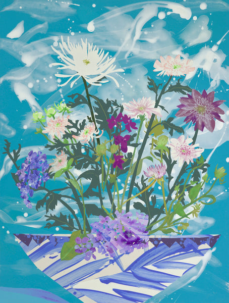 Clouds and Blooms, Blue