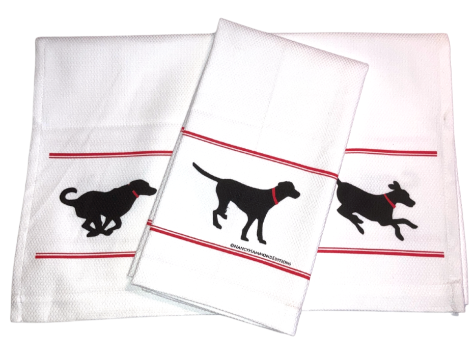 Leno Black and White Dish Towel + Reviews