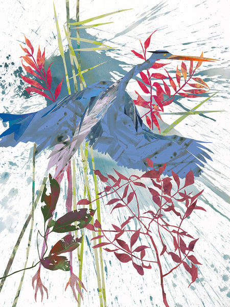 Heron and Shining Sumac