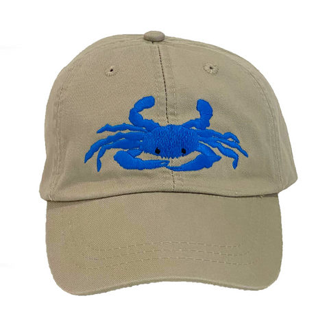 Crab Hat (Stone/Blue)