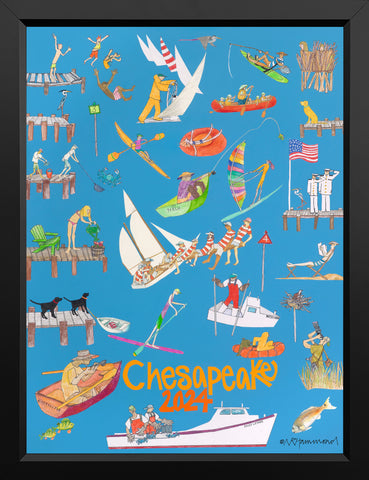 The 2024 Annual Chesapeake Poster, Framed Version 1