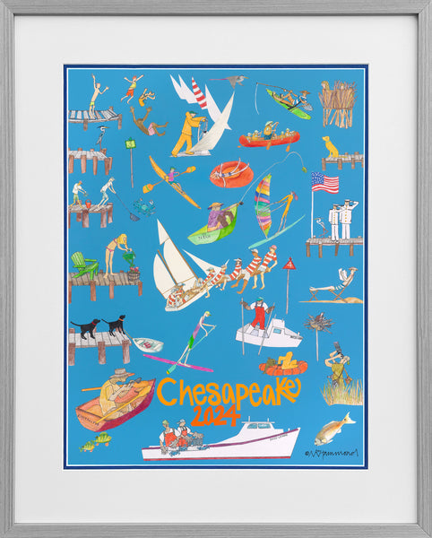 The 2024 Annual Chesapeake Poster, Framed Version 3