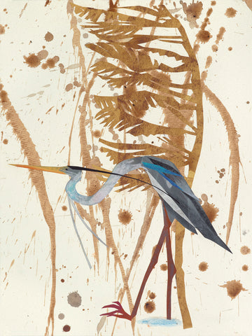 Heron in Seagrass