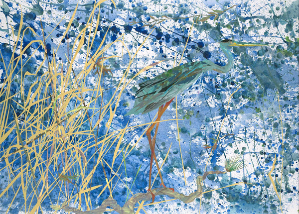 Blue Heron, Blue Water