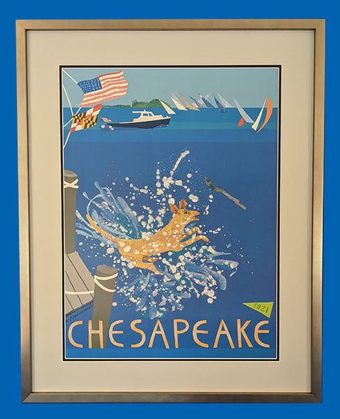 The 2021 Chesapeake Poster, Framed Version 2